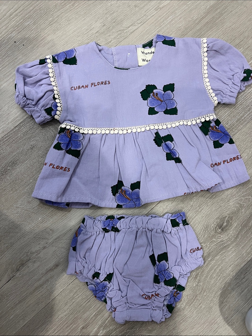 Lavender Floral baby Set